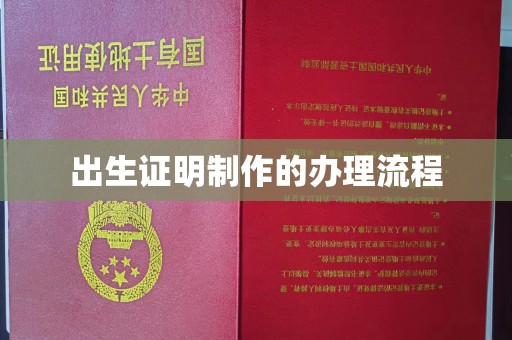 临沧出生证明制作的办理流程